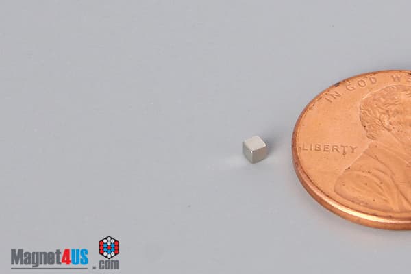 1/16" x 1/16" x 1/16" N40 Neodymium Block Magnet - photo 3