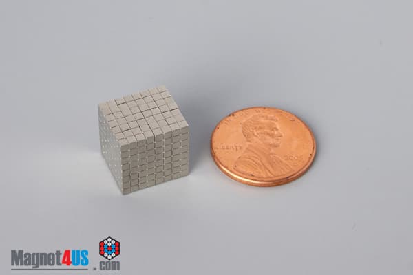 1/16" x 1/16" x 1/16" N40 Neodymium Block Magnet - photo 5
