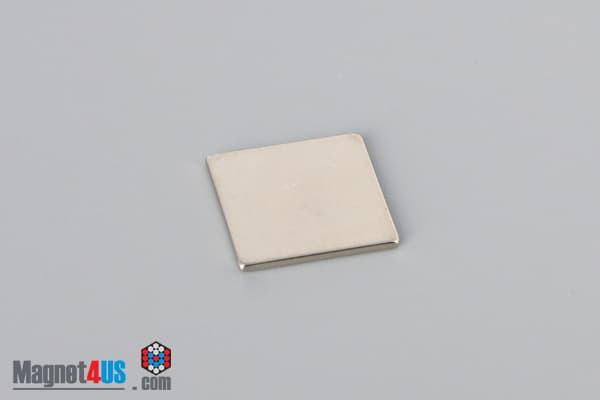 1/2" x 1/2" x 1/32" N40 Neodymium Block Magnet - photo 2