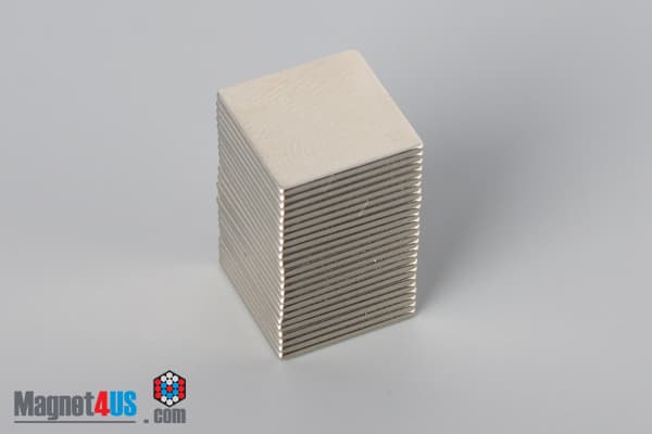 1/2" x 1/2" x 1/32" N40 Neodymium Block Magnet - photo 4