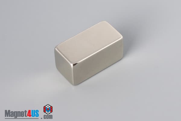 1/2" x 1/2" x 1" N45 Neodymium Block Magnet - photo 2