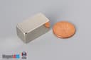 1/2" x 1/2" x 1" N45 Neodymium Block Magnet - photo 1