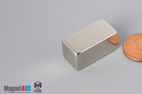 1/2" x 1/2" x 1" N45 Neodymium Block Magnet - photo 3