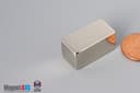 1/2" x 1/2" x 1" N45 Neodymium Block Magnet - photo 3