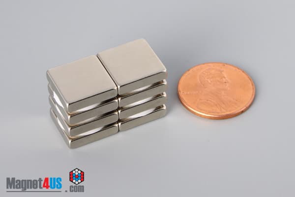 1/2" x 1/2" x 1/8" N52 Neodymium Block Magnet - photo 5