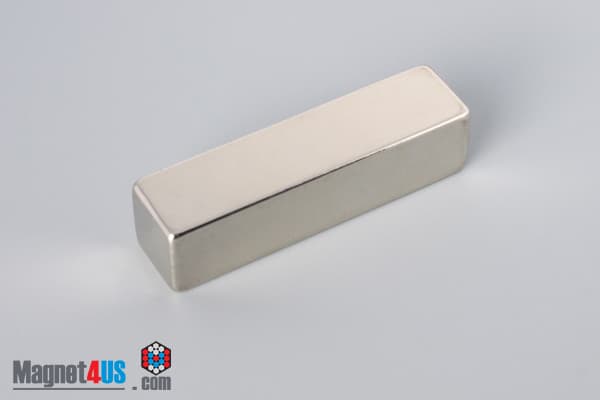 1/2" x 1/2" x 2" N45 Neodymium Block Magnet - photo 2