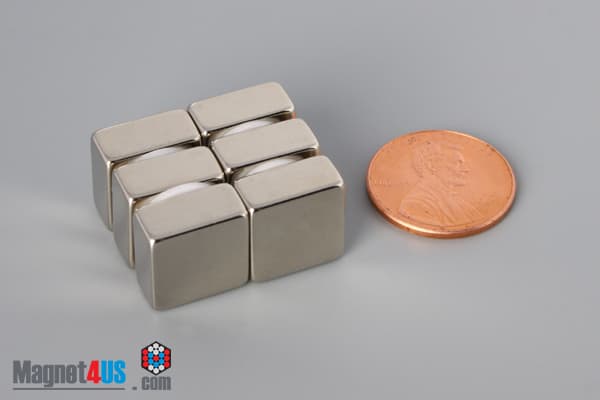 1/2" x 1/2" x 1/4" N52 Neodymium Block Magnet - photo 5