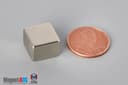 1/2" x 1/2" x 3/8" N45 Neodymium Block Magnet - photo 1