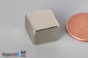 1/2" x 1/2" x 3/8" N45 Neodymium Block Magnet - photo 3