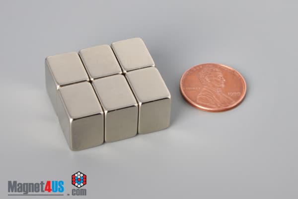1/2" x 1/2" x 3/8" N45 Neodymium Block Magnet - photo 5