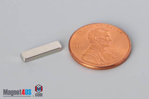 1/2" x 1/8" x 1/16" N52 Neodymium Block Magnet