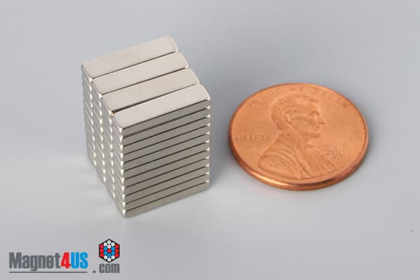 1/2" x 1/8" x 1/16" N52 Neodymium Block Magnet - photo 5