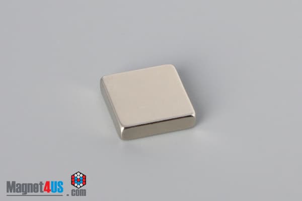 1/2" x 1/8" x 1/2" N40 Neodymium Block Magnet - photo 2