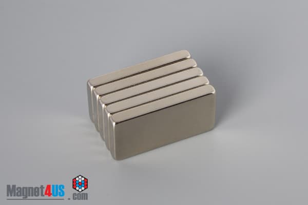 1/2" x 1/8" x 1" N52 Neodymium Block Magnet - photo 4