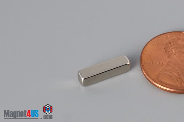 1/2" x 1/8" x 1/8" N40 Neodymium Block Magnet - photo 3