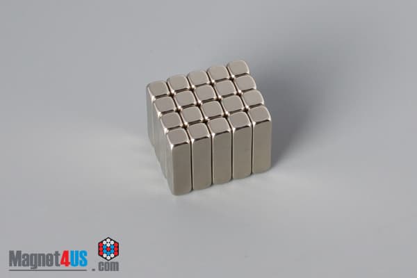 1/2" x 1/8" x 1/8" N40 Neodymium Block Magnet - photo 4