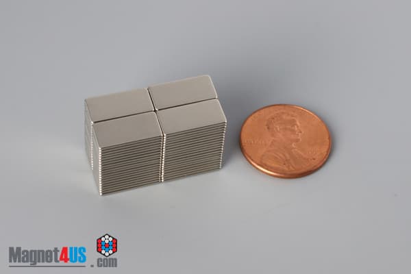 1/2" x 1/4" x 1/32" N45 Neodymium Block Magnet - photo 5