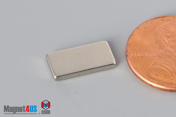 1/2" x 1/4" x 1/16" N40 Neodymium Block Magnet - photo 3