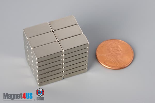 1/2" x 1/4" x 1/16" N40 Neodymium Block Magnet - photo 5