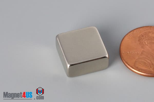 1/2" x 1/4" x 1/2" N40 Neodymium Block Magnet - photo 3
