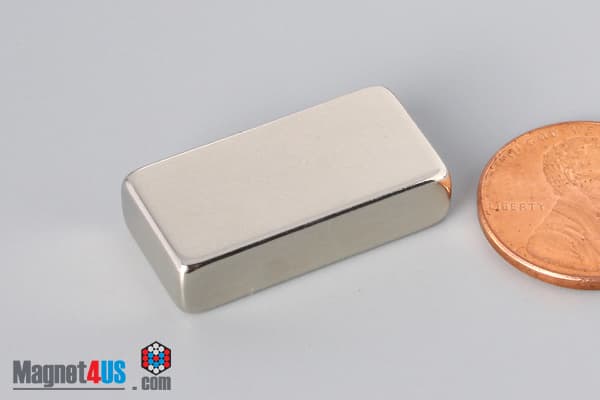 1/2" x 1/4" x 1" N45 Neodymium Block Magnet - photo 3