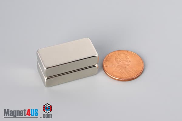 1/2" x 1/4" x 1" N45 Neodymium Block Magnet - photo 5