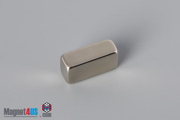 1/2" x 1/4" x 3/16" N45 Neodymium Block Magnet - photo 2