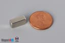 1/2" x 1/4" x 3/16" N45 Neodymium Block Magnet - photo 1