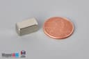 1/2" x 1/4" x 1/4" N40 Neodymium Block Magnet - photo 1