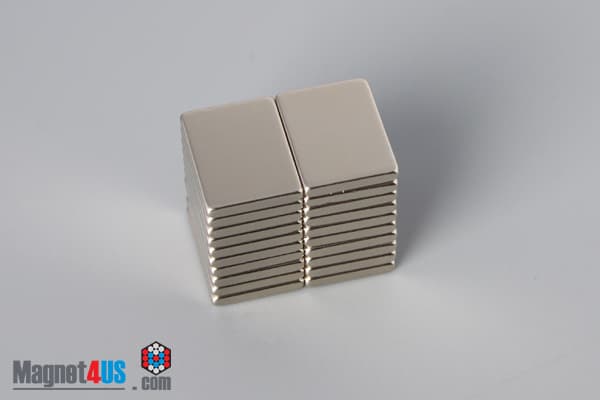 1/2" x 3/8" x 1/16" N45 Neodymium Block Magnet - photo 4
