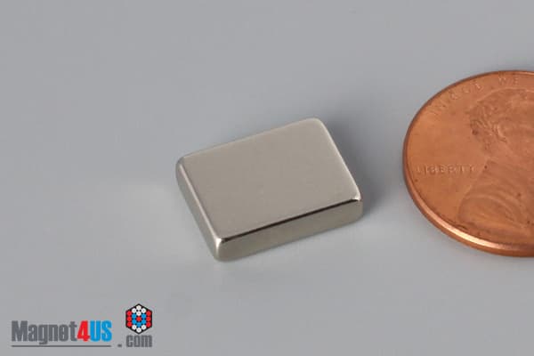 1/2" x 3/8" x 1/8" N45 Neodymium Block Magnet - photo 3
