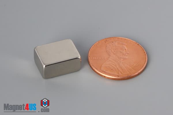 1/2" x 3/8" x 1/4" N52 Neodymium Block Magnet