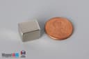 1/2" x 3/8" x 3/8" N45 Neodymium Block Magnet - photo 1