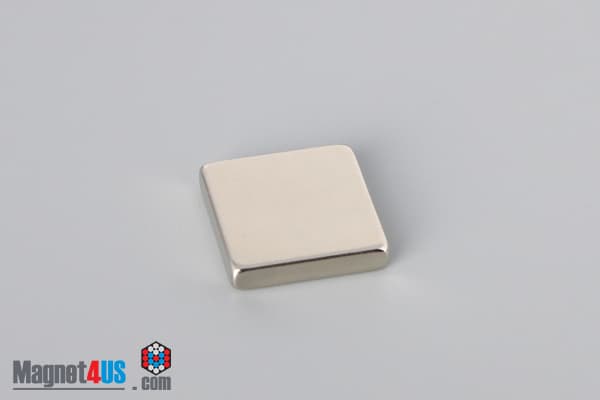 5/8" x 5/8" x 1/8" N40 Neodymium Block Magnet - photo 2