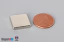 5/8" x 5/8" x 1/8" N40 Neodymium Block Magnet - photo 1