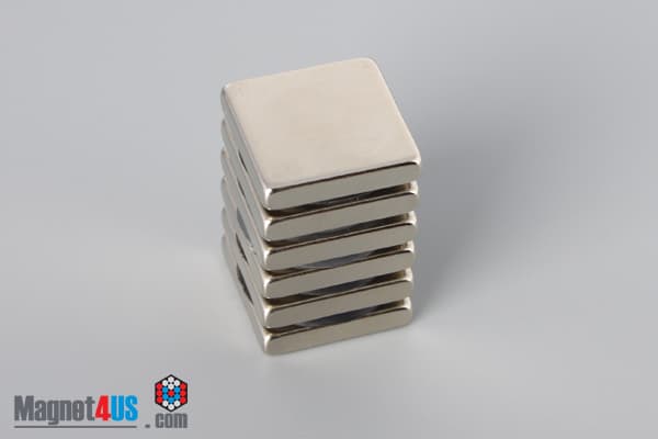 5/8" x 5/8" x 1/8" N40 Neodymium Block Magnet - photo 4