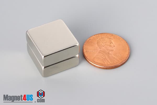 5/8" x 5/8" x 1/4" N45 Neodymium Block Magnet - photo 5