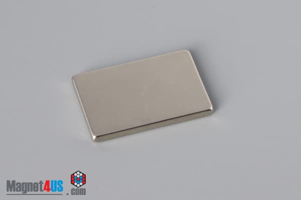 3/4" x 1/2" x 1/16" N40 Neodymium Block Magnet - photo 2