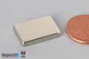 3/4" x 1/2" x 1/8" N40 Neodymium Block Magnet - photo 3