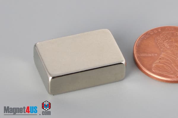 3/4" x 1/2" x 1/4" N40 Neodymium Block Magnet - photo 3