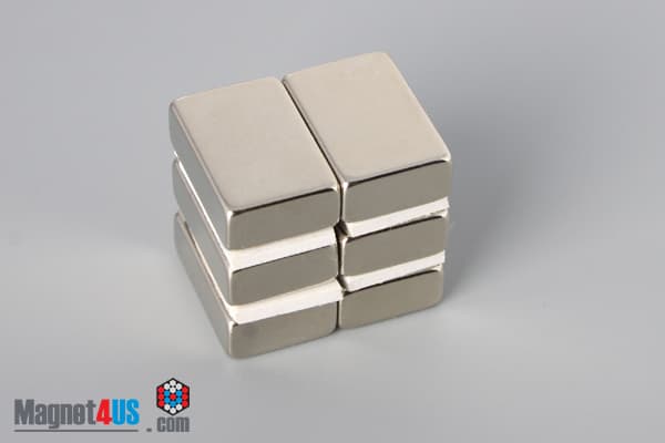 3/4" x 1/2" x 1/4" N40 Neodymium Block Magnet - photo 4