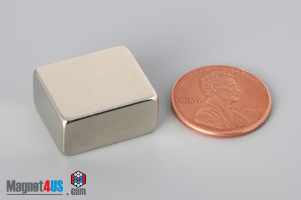 3/4" x 5/8" x 3/8" N45 Neodymium Block Magnet - photo 1