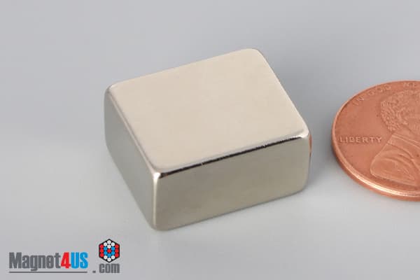 3/4" x 5/8" x 3/8" N45 Neodymium Block Magnet - photo 3