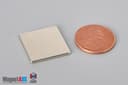3/4" x 3/4" x 1/16" N40 Neodymium Block Magnet - photo 1