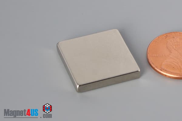 3/4" x 3/4" x 1/8" N52 Neodymium Block Magnet - photo 3