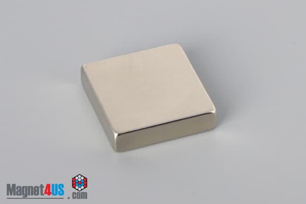 3/4" x 3/4" x 3/16" N45 Neodymium Block Magnet - photo 2