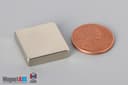 3/4" x 3/4" x 3/16" N45 Neodymium Block Magnet - photo 1