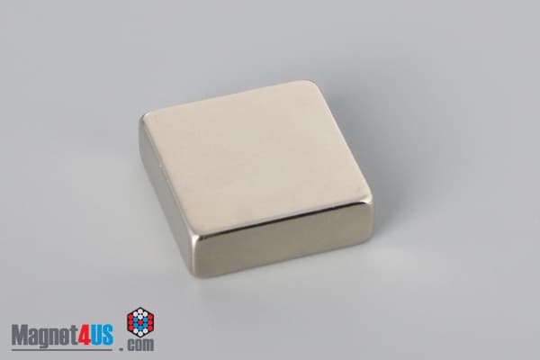 3/4" x 3/4" x 1/4" N45 Neodymium Block Magnet - photo 2