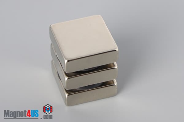 3/4" x 3/4" x 1/4" N45 Neodymium Block Magnet - photo 4