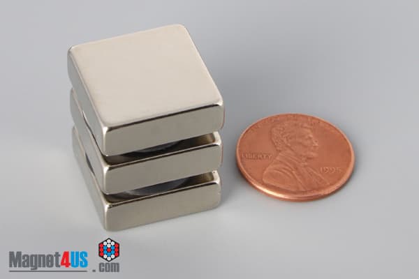 3/4" x 3/4" x 1/4" N45 Neodymium Block Magnet - photo 5